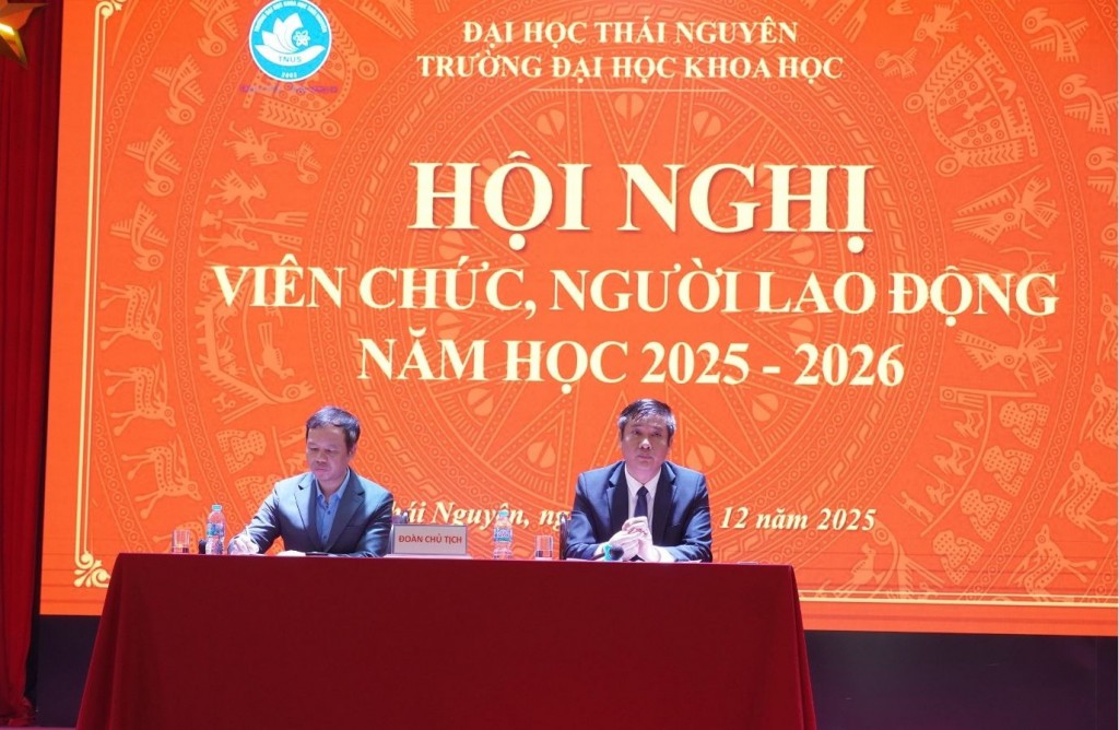 Trường Đại học Khoa học tổ chức thành công Hội nghị Viên chức, người lao động năm học 2025 -2026