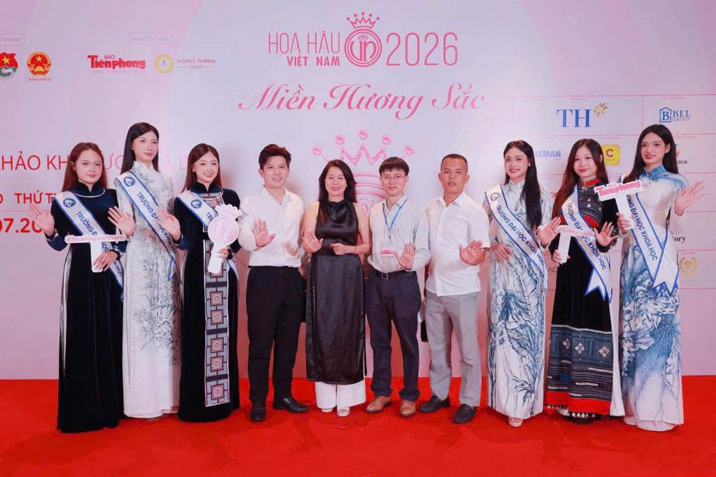 Ba nữ sinh trường ĐH Khoa học (ĐH Thái Nguyên) bước tiếp vào vòng Chung khảo 'Hoa hậu Việt Nam 2026'
