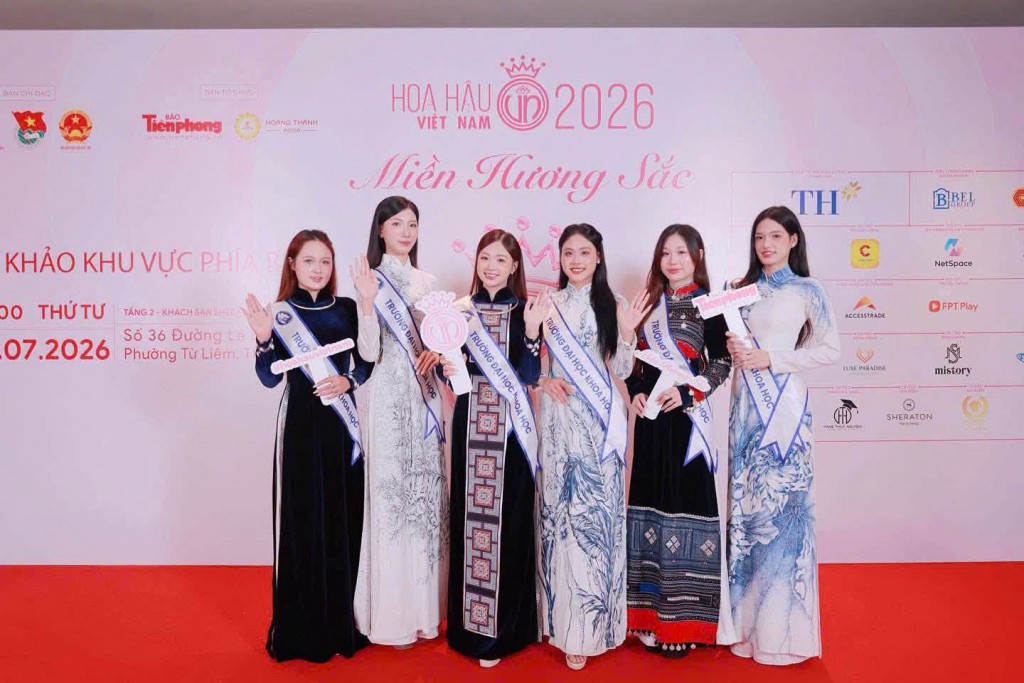 Rạng rỡ sắc màu dân tộc: Dàn nữ sinh trường ĐH Khoa học (ĐH Thái Nguyên) tỏa sáng tại Sơ khảo 'Hoa hậu Việt Nam 2026'